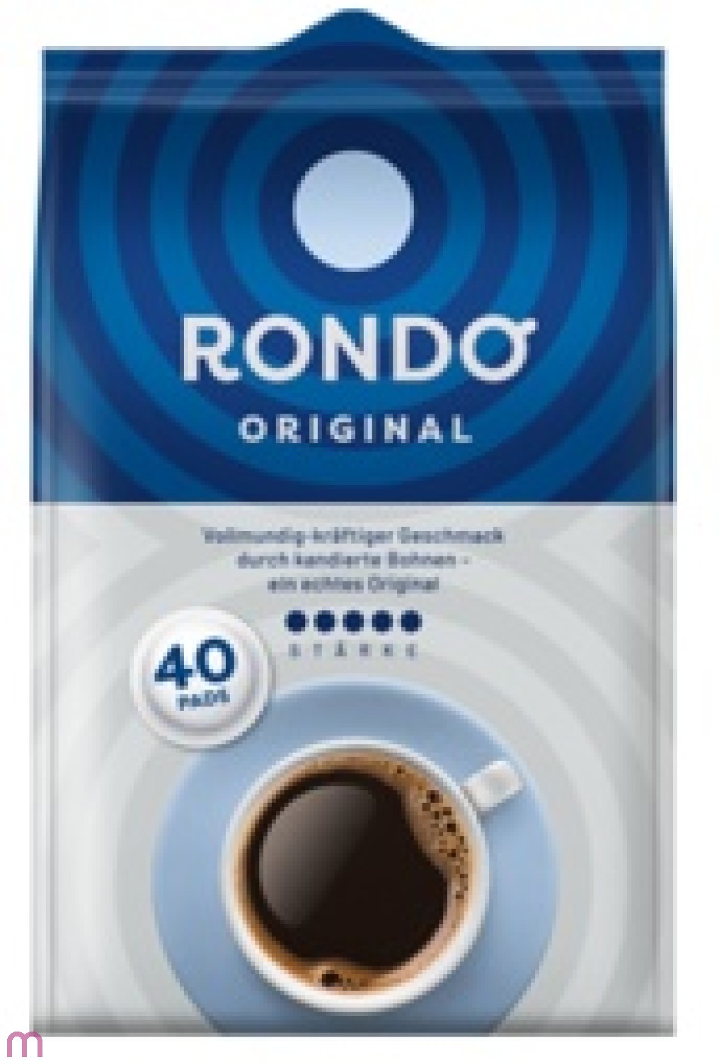 Röstfein Rondo Melange Kaffeepads 40 Pads Tassenportionen feiner Filterkaffee